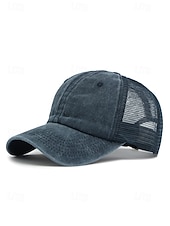 tanie Kapelusze damskie-Damska czapka typu trucker z siateczki bawełnianej, regulowana czapka baseballowa w wielu kolorach, oddychająca, letnia, codzienna czapka do noszenia w podróży, na plaży, na świeżym powietrzu i na co