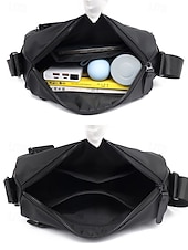 economico Borselli da uomo-Borsa a tracolla da uomo resistente all'acqua, leggera, in poliestere, con multitasche, ideale per viaggi, uso quotidiano, EDC, casual, lavoro, pendolarismo, attività all'aperto, disponibile in
