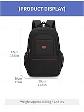 abordables Sacs à dos de Collège-Sac à dos noir pour homme, idéal pour le travail et les études, grande capacité, avec de multiples poches, résistant et doté de bretelles confortables.
