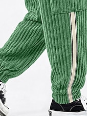 baratos Calças Cargo-Homens Calças Cargo Calças Calças de Veludo Calção Calça casual Com Cordão Bolso multi Côr Sólida Conforto Comprimento total Casual Diário Ao ar livre Moda Estilo Clássico Azul Azul Marinha Sem