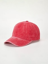 voordelige Dameshoeden-Dames baseballpet van gewassen katoen, verstelbare pet in vintage stijl, verkrijgbaar in verschillende kleuren, ademende zomerpet voor op reis, buitenactiviteiten, het strand en dagelijks gebruik.