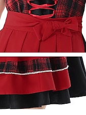 cheap Dirndl Set-Oktoberfest Dirndl Dress Carnival Costume Mini Length Sexy Square Neck German Alpine Heritage Wiesn Women's Carnival Beer Festival Traditional Style Cloth