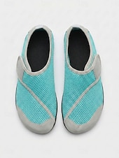 Недорогие Женщины-Women's Quick Dry Water Shoes with Protective Anti-Collision Toe Guard – Breathable Aqua Shoes Featuring Elastic Speed Lacing, Fast Drainage and Non-Slip Sole for Beach, Kayaking and Water Sports