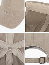 voordelige Dameshoeden-Dames baseballpet van gewassen katoen, verstelbare pet in vintage stijl, verkrijgbaar in verschillende kleuren, ademende zomerpet voor op reis, buitenactiviteiten, het strand en dagelijks gebruik.