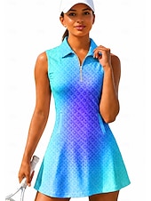 halpa Naisten mekko-Naisten Kaltevuus Tennismekko Urheilumekko Tennispoolomekko Hihaton Urheilullinen Neljänneksen postinumero Elastinen Hikeä siirtävä Hengittävä Lentopallo Tennis Golf Sänkyjen avaus poolokaulus Hameet