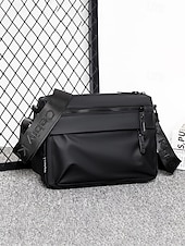 economico Borselli da uomo-Borsa a tracolla da uomo resistente all'acqua, leggera, in poliestere, con multitasche, ideale per viaggi, uso quotidiano, EDC, casual, lavoro, pendolarismo, attività all'aperto, disponibile in