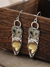 voordelige Damesoorbellen-Vintage uilenoorbellen voor dames, zilverkleurige legering dierensieraden, boho natuurgeïnspireerde hangende oorbellen voor volwassen vrouwen, zomerse casual kleding, tuinfeest, reiscadeau