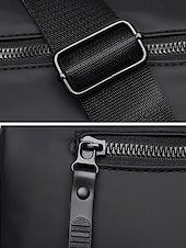 economico Borselli da uomo-Borsa a tracolla da uomo resistente all'acqua, leggera, in poliestere, con multitasche, ideale per viaggi, uso quotidiano, EDC, casual, lavoro, pendolarismo, attività all'aperto, disponibile in
