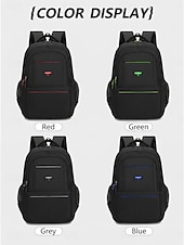 abordables Sacs à dos de Collège-Sac à dos noir pour homme, idéal pour le travail et les études, grande capacité, avec de multiples poches, résistant et doté de bretelles confortables.