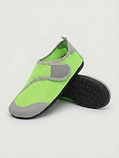 Недорогие Женщины-Women's Quick Dry Water Shoes with Protective Anti-Collision Toe Guard – Breathable Aqua Shoes Featuring Elastic Speed Lacing, Fast Drainage and Non-Slip Sole for Beach, Kayaking and Water Sports
