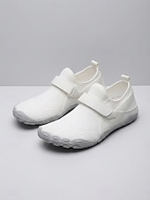 ieftine Femei-Pantofi de apă albi pentru femei, desculți, cu vârf lat, pantofi sport aqua cu uscare rapidă și talpă antiderapantă, pentru plimbări pe plajă, înot, caiac, călătorii și aventuri în aer liber