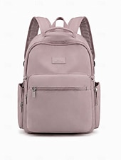 economico Zaini per Università-Zaino minimalista per laptop da donna zaino scolastico e da lavoro leggero e idrorepellente con grande tasca frontale per college viaggi e pendolarismo quotidiano