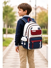 Недорогие Kids &amp; Teen Backpacks-Tween Girls Colorblock Cat Backpack, Cute Japanese Style School Bookbag for Middle School Students with Large Capacity and Multi-Pocket Storage