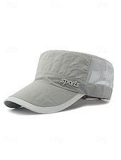 abordables Sombreros de hombre-Gorra militar de malla transpirable para hombre, de secado rápido, de poliéster, ajustable, para actividades al aire libre, verano, pesca, senderismo, viajes, golf, varios colores.