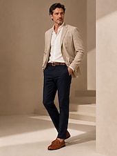 baratos Sapatos Casuais Slip-On-Homens Mocassins e Slip-Ons sapatos feitos à mão Caminhada Casual Ao ar livre Atlético Com Transparência Pele Respirável Confeccionada à Mão Preto Azul Marron Verão Primavera