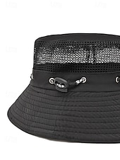 voordelige Herenhoeden-Ademende mesh bucket hat voor heren, lichtgewicht zomerzonnehoed van polyester met verstelbare pasvorm, pet voor buitenactiviteiten zoals vissen, wandelen en reizen, boonie hat met UV-bescherming,