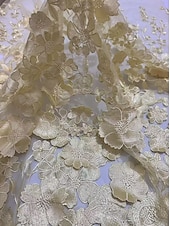 voordelige Enkel Lengte-A-lijn Tot de enkel Kanten jurk Moeder van de bruid jurk Lange mouw V-hals Elegant Vintage Luxueus Formeel Bruiloft gast Bruiloft Kant Tule met 3D-bloemen Borduurwerk Bloem