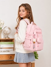 preiswerte Kinder- und Teenager-Rucksäcke-Minimalistischer Schulrucksack für Tween  Teen Mädchen mit süßem Münzfach großer mehrfächiger Rucksack für Reisen zur Uni im täglichen Gebrauch