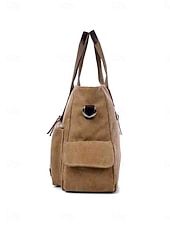 cheap Men's Bags-Men's Canvas Multi-Pocket Large Capacity Tote Messenger Bag, Adjustable Shoulder Strap Casual Work Travel Crossbody Bag, Multi-Color Utility Shoulder Bag for Daily Commute