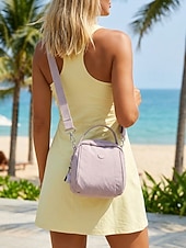 voordelige Crossbody-tassen-Waterdichte polyester crossbodytas voor dames, verstelbare schouderband, meerlaagse tas met grote capaciteit voor op reis &amp;Tas voor dagelijks gebruik, lichtgewicht casual zomertas, verkrijgbaar in