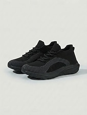 voordelige Dames Hardloopschoenen-Oranje instapschoenen voor dames – ademende gebreide sportschoenen met schokabsorptie &amp;Antislip buitenzool voor hardlopen, wandelen, krachttraining, fitnessoefeningen, reizen en comfort de hele dag
