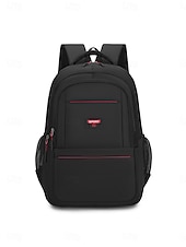 abordables Sacs à dos de Collège-Sac à dos noir pour homme, idéal pour le travail et les études, grande capacité, avec de multiples poches, résistant et doté de bretelles confortables.