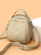 voordelige Crossbody-tassen-Waterdichte polyester crossbodytas voor dames, verstelbare schouderband, meerlaagse tas met grote capaciteit voor op reis &amp;Tas voor dagelijks gebruik, lichtgewicht casual zomertas, verkrijgbaar in