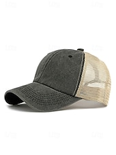 tanie Kapelusze damskie-Damska czapka typu trucker z siateczki bawełnianej, regulowana czapka baseballowa w wielu kolorach, oddychająca, letnia, codzienna czapka do noszenia w podróży, na plaży, na świeżym powietrzu i na co