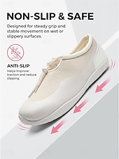 cheap Men-Men's Island &amp; Cruise White Slip-On Loafers, Lightweight Casual Deck Shoes, Comfortable Vacation Shoes for Cruise, Resort, Summer Travel