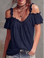  Women's Shirt Blouse Ruffle Blouse Solid Color Elegant Fashion Sleeveless Ruffle collar Long Tops Casual White claret Black Yellow Pink Summer Spring