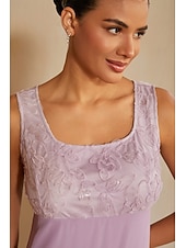 abordables Édition soignée-Femmes Ligne A Ensembles de robes 2 pièces avec veste Robe de Cocktail Robe d'invité de mariage Longueur thé Col Rond Sans manches Manche 3/4 Élégant Quotidien Semi-Formel avec Chiffon Maille florale