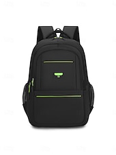 abordables Sacs à dos de Collège-Sac à dos noir pour homme, idéal pour le travail et les études, grande capacité, avec de multiples poches, résistant et doté de bretelles confortables.