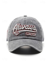 cheap Men's Hats-Men's Washed Cotton Baseball Cap, Adjustable Summer Hat, Lightweight Casual Travel Outdoor Hat, Vintage Urban Style, Multi-Color Cotton Cap for Summer Wear