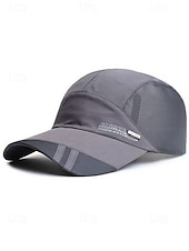 billiga Herrhattar-herr snabbtorkande nätkeps andningsbar polyester justerbar sommarhatt lätt utomhus golf fiske vandring resor sportkeps flera färger