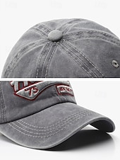 cheap Men's Hats-Men's Washed Cotton Baseball Cap, Adjustable Summer Hat, Lightweight Casual Travel Outdoor Hat, Vintage Urban Style, Multi-Color Cotton Cap for Summer Wear