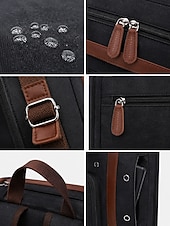 abordables Sacs à dos de Collège-Sac à dos pour ordinateur portable de voyage d'affaires pour homme, grande capacité, imperméable, avec compartiment pour ordinateur portable et sangle pour bagage, idéal pour le travail, les études et les courts voyages.