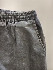  Women's Jeans Denim Capri Pants Burmuda Shorts Fashion Calf-Length High Waist Plain Classic Comfort Stretchy Casual Daily Vacation Black Grey Summer Spring