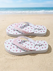 ieftine Femei-Pentru femei Plajă Vacanță Toc Drept Vârf rotund Vacanță Loafer Alb Roz