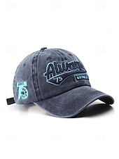 cheap Men's Hats-Men's Washed Cotton Baseball Cap, Adjustable Summer Hat, Lightweight Casual Travel Outdoor Hat, Vintage Urban Style, Multi-Color Cotton Cap for Summer Wear