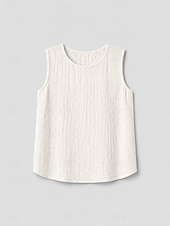 economico Collezione di Lino Premium-Per donna Canotta Maglietta Arricciato Tinta unica Elegante Moda Senza Maniche Girocollo Top Regolari Casuale Blu Bianco Rosso Arancione Estate Primavera