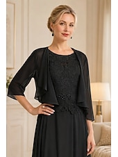 economico impacchi della madre-scialli per ospiti di nozze avvolgere le donne impacchi per la madre puro elegante chiffon a mezza manica impacchi da sposa con balze per la festa primaverile&amp;amp; estate