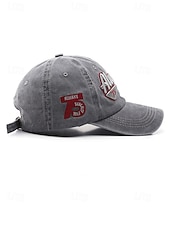 cheap Men's Hats-Men's Washed Cotton Baseball Cap, Adjustable Summer Hat, Lightweight Casual Travel Outdoor Hat, Vintage Urban Style, Multi-Color Cotton Cap for Summer Wear