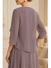 economico impacchi della madre-scialli per ospiti di nozze avvolgere le donne impacchi per la madre puro elegante chiffon a mezza manica impacchi da sposa con balze per la festa primaverile&amp;amp; estate