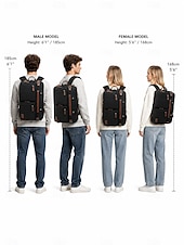 abordables Sacs à dos de Collège-Sac à dos pour ordinateur portable de voyage d'affaires pour homme, grande capacité, imperméable, avec compartiment pour ordinateur portable et sangle pour bagage, idéal pour le travail, les études et les courts voyages.