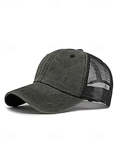 tanie Kapelusze damskie-Damska czapka typu trucker z siateczki bawełnianej, regulowana czapka baseballowa w wielu kolorach, oddychająca, letnia, codzienna czapka do noszenia w podróży, na plaży, na świeżym powietrzu i na co