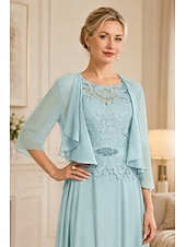 economico impacchi della madre-scialli per ospiti di nozze avvolgere le donne impacchi per la madre puro elegante chiffon a mezza manica impacchi da sposa con balze per la festa primaverile&amp;amp; estate