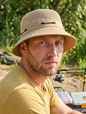 voordelige Herenhoeden-Ademende mesh bucket hat voor heren, lichtgewicht zomerzonnehoed van polyester met verstelbare pasvorm, pet voor buitenactiviteiten zoals vissen, wandelen en reizen, boonie hat met UV-bescherming,