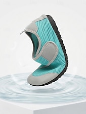 Недорогие Женщины-Women's Quick Dry Water Shoes with Protective Anti-Collision Toe Guard – Breathable Aqua Shoes Featuring Elastic Speed Lacing, Fast Drainage and Non-Slip Sole for Beach, Kayaking and Water Sports
