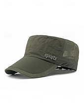 abordables Sombreros de hombre-Gorra militar de malla transpirable para hombre, de secado rápido, de poliéster, ajustable, para actividades al aire libre, verano, pesca, senderismo, viajes, golf, varios colores.