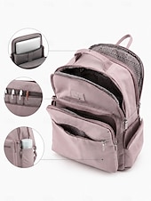 economico Zaini per Università-Zaino minimalista per laptop da donna zaino scolastico e da lavoro leggero e idrorepellente con grande tasca frontale per college viaggi e pendolarismo quotidiano